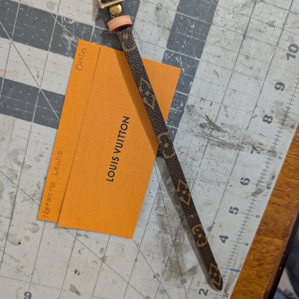 Upcycled Bracelet Made With Authentic Louis Vuitton Materials. - Picture 2 of 10